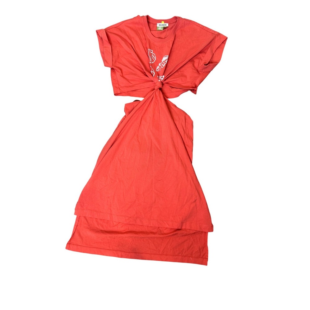 Celandine Womens XXS Red Strappy Slip Dress T Shirt Anthropologie NWT